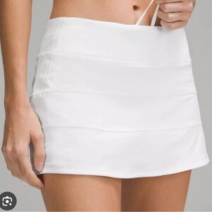 lululemon athletica Women's Pace Rival Mini Skirt in White